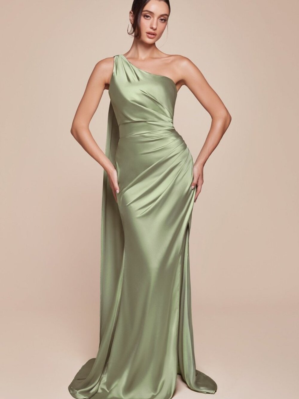 NEW SAGE Evening Gown Floor Length Formal Elegant Stunning 7454